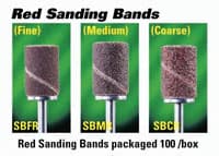 Medicool Sanding Bands, Fine Grit, with Mandrel, 100/Box thumbnail 2