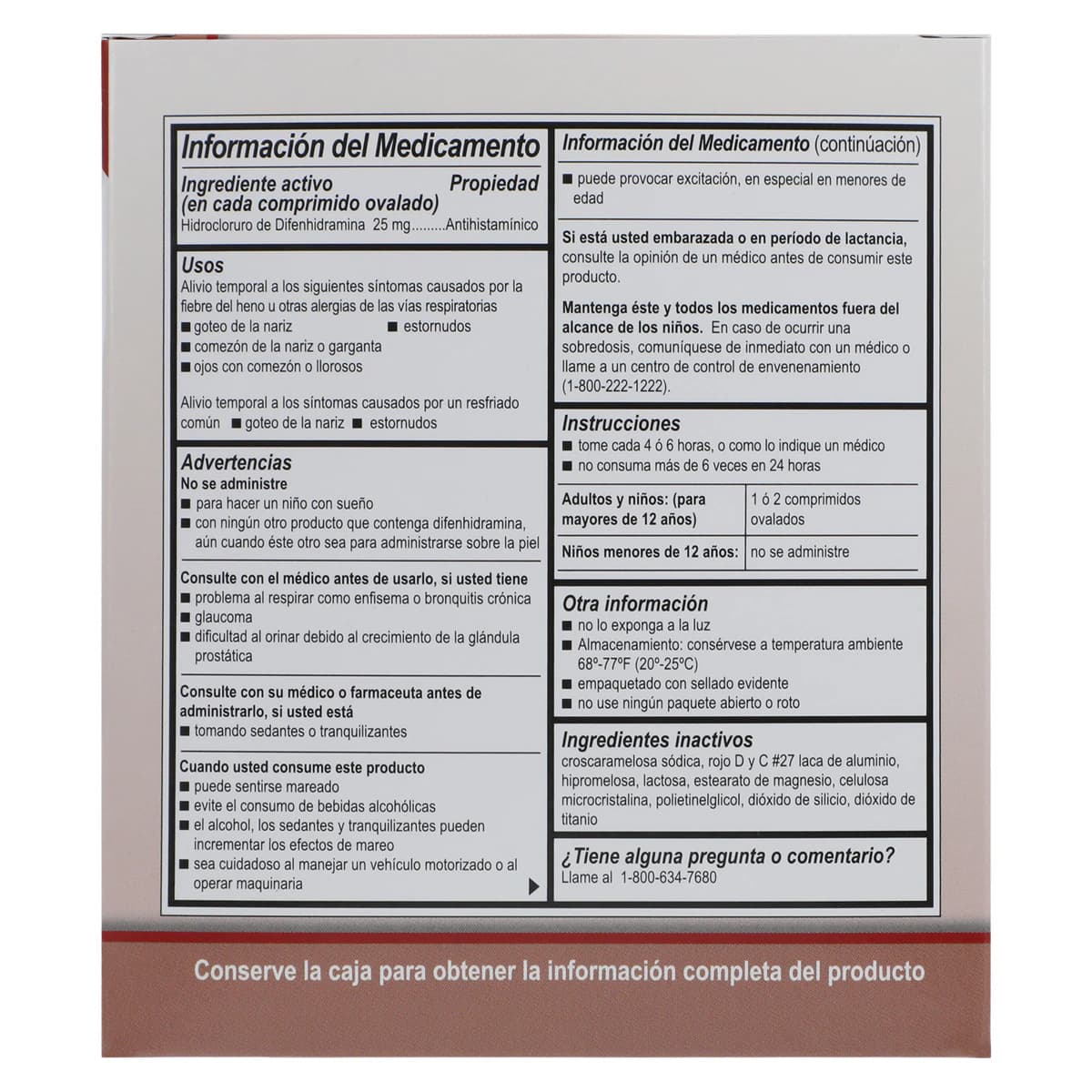 Medique Diphenhydramine HCL 25mg Caplets, Allergy Relief, Unit Dose Packets, 200/Box thumbnail 7