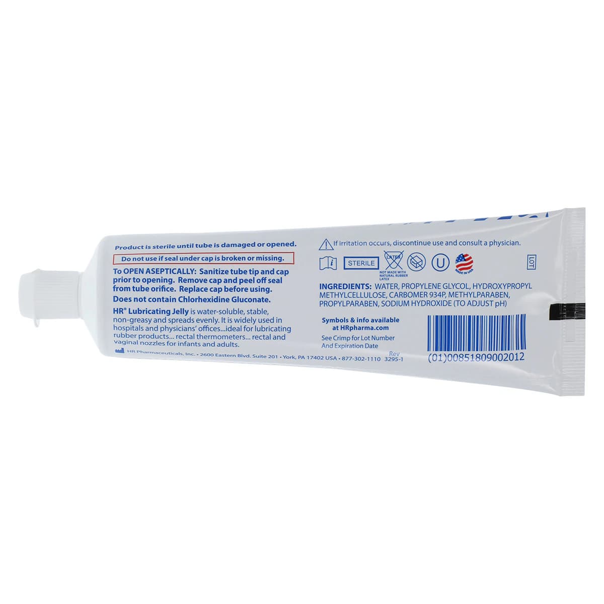 HR Healthcare Lubricating Jelly, Flip Top Tube, 4 oz, 12/Box thumbnail 3