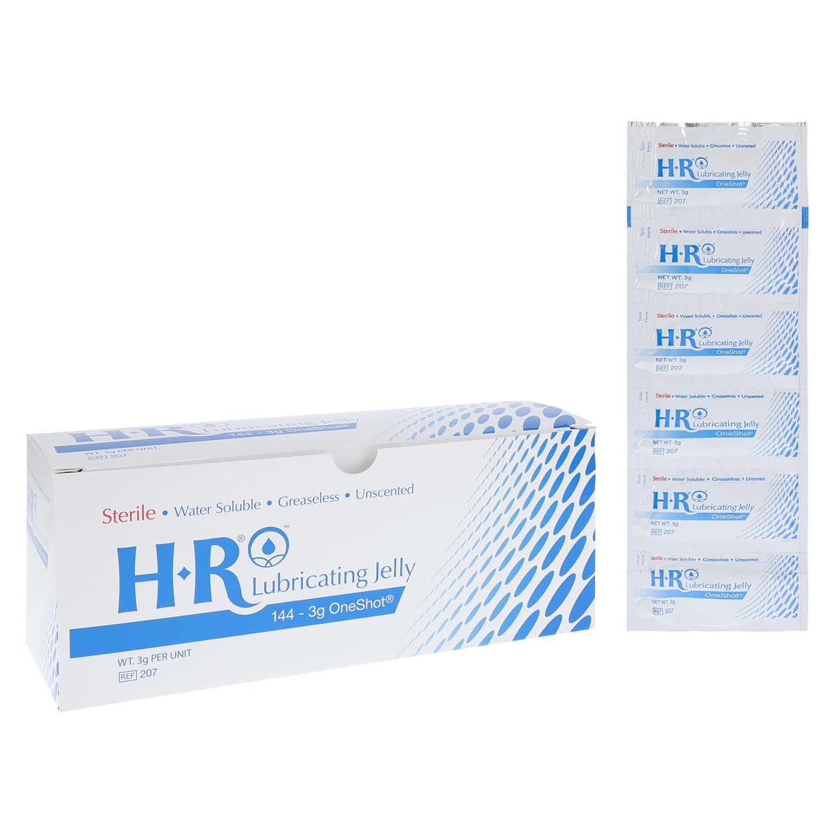 HR Healthcare One Shot Lubricating Jelly, 3g Packet, 144/Box thumbnail 6