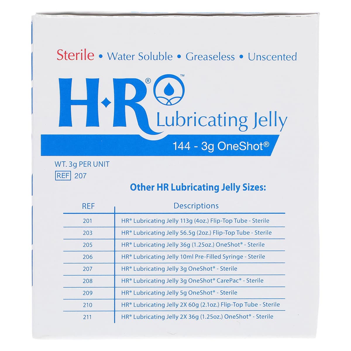 HR Healthcare One Shot Lubricating Jelly, 3g Packet, 144/Box thumbnail 4