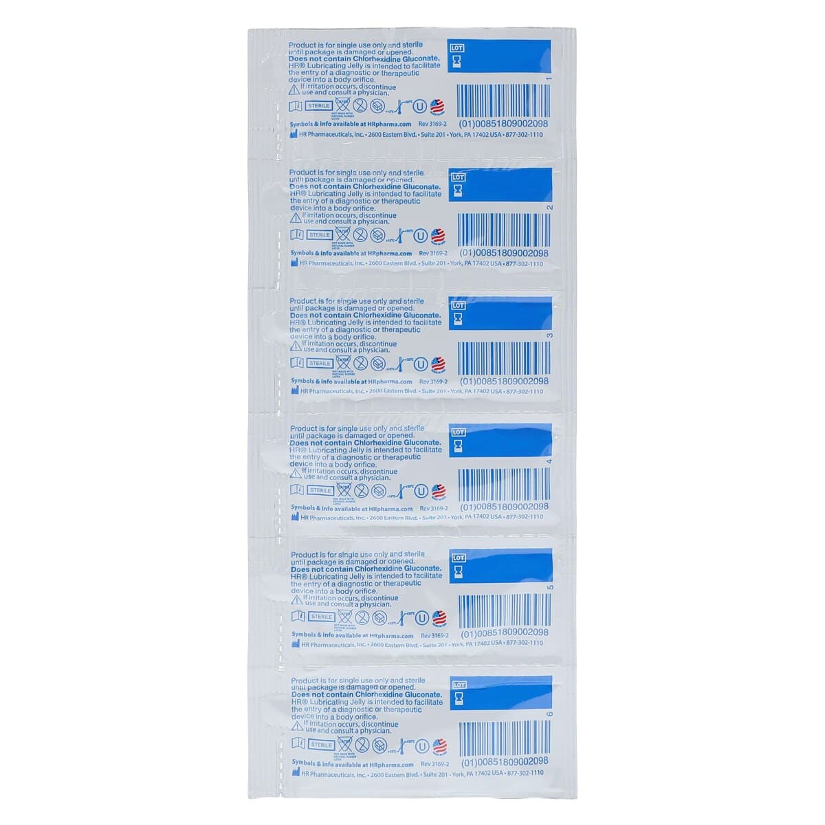 HR Healthcare One Shot Lubricating Jelly, 5 g Packet, 144/Box thumbnail 3