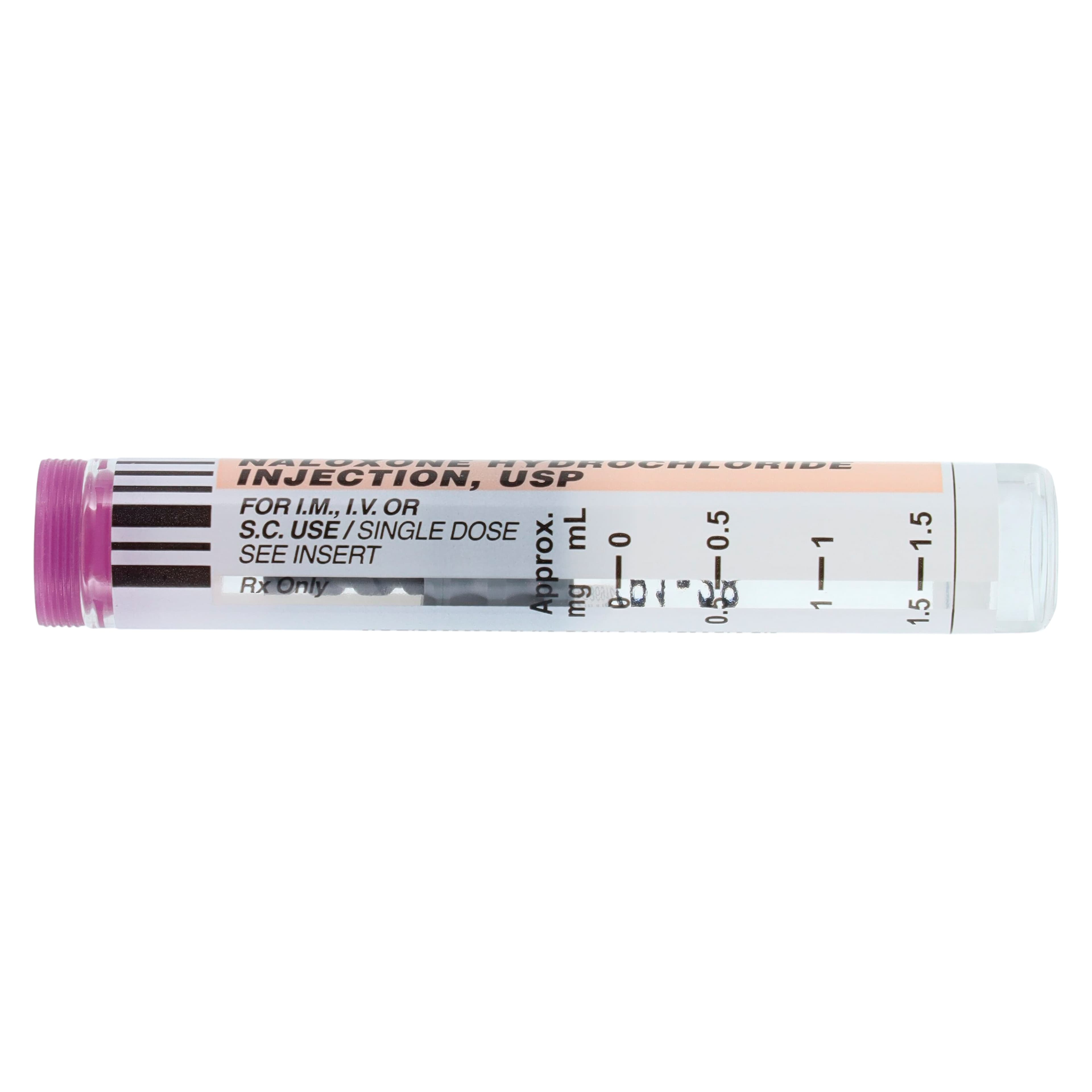 Naloxone HCl Injection 1mg/mL No Needle Luer-Jet Prefilled Syringe 2mL, 10/Package thumbnail 4