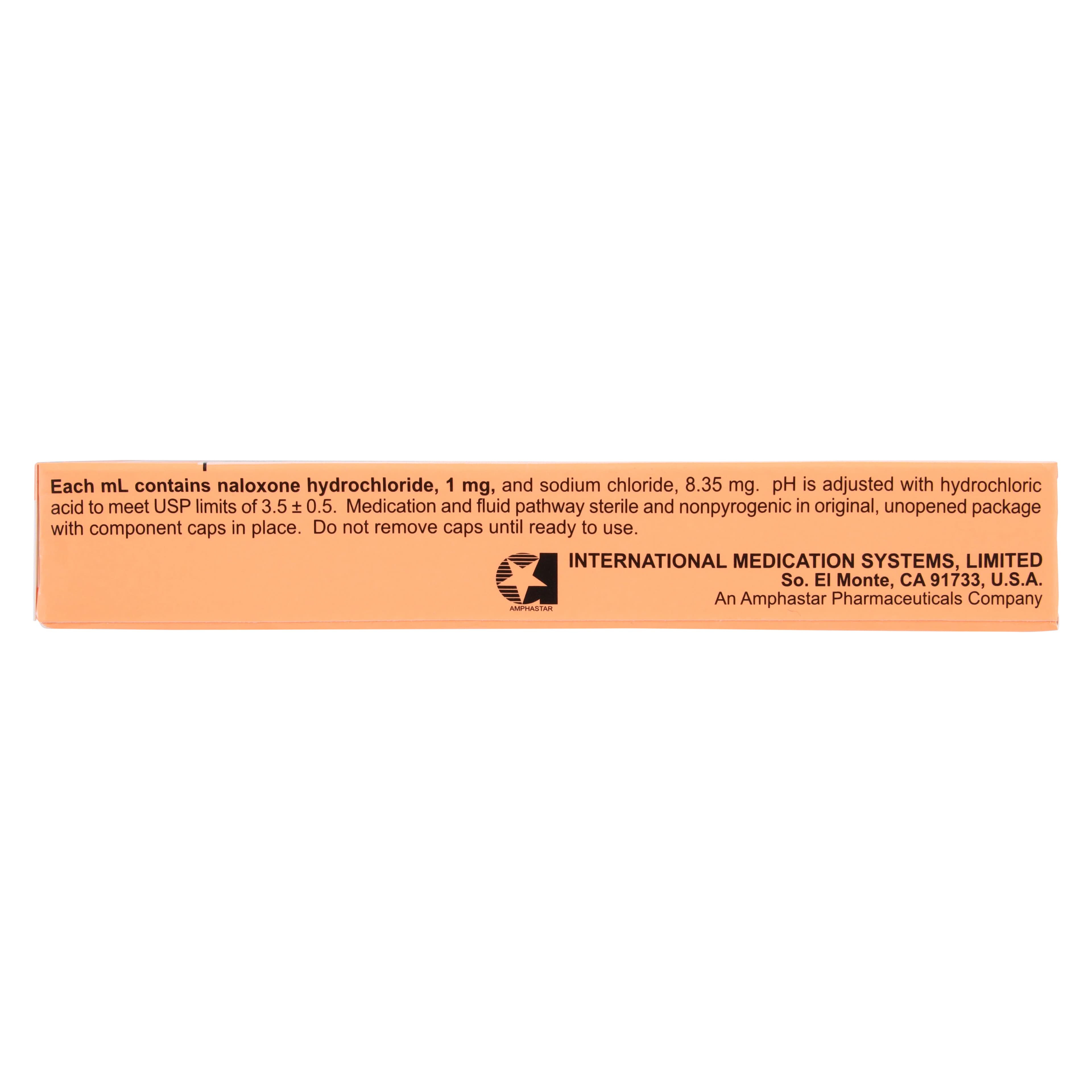 Naloxone HCl Injection 1mg/mL No Needle Luer-Jet Prefilled Syringe 2mL, 10/Package thumbnail 8