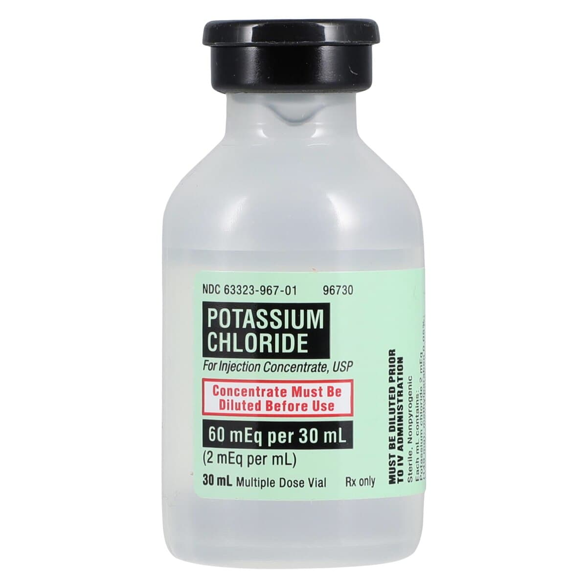 Potassium Chloride Injection 2mEq/mL, 60mEq, 30mL Multiple-Dose Vial, 25/Package thumbnail 3