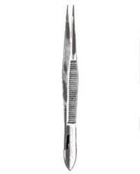 Plain Splinter Forceps, 4-1/2" Stainless Steel, Each thumbnail 2