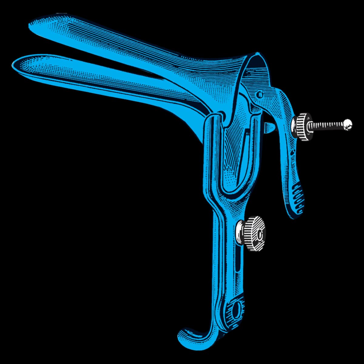 Sklar Instruments Graves Vaginal Speculum, Stainless Steel/Coated, Without Loop - Graves Speculum Vag w/o Loop - Image 1