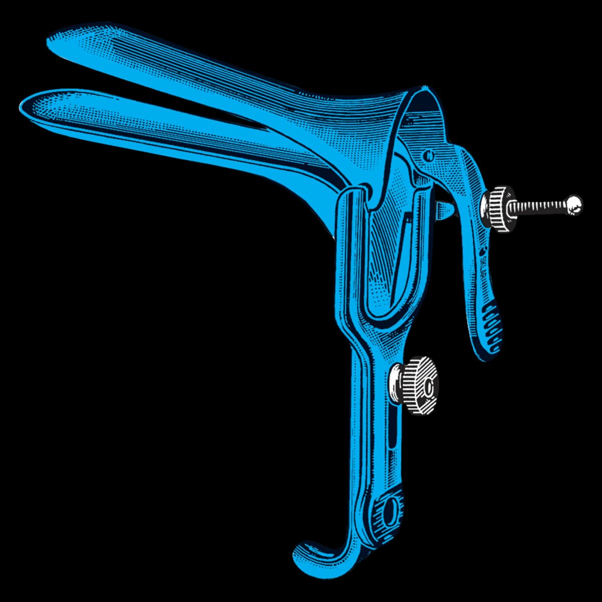 Sklar Instruments Graves Vaginal Speculum, Stainless Steel/Coated, Without Loop - Graves Speculum Vag w/o Loop - Image 1