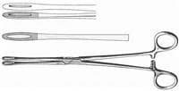 Foerster Sponge Forceps, Straight, 9-1/2" Stainless Steel, Each - Forceps Swab Foerster Straight - Image 1
