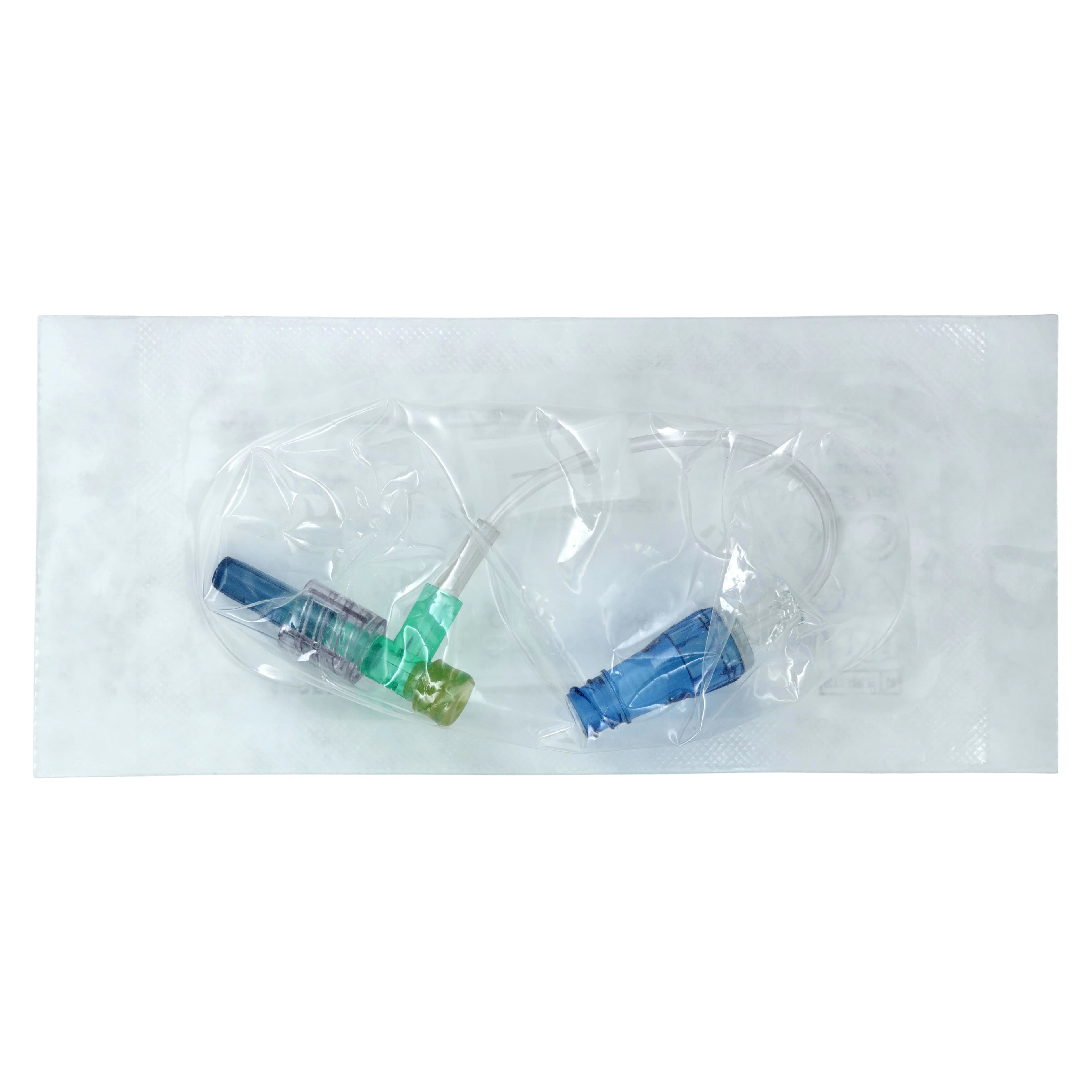 ICU Medical Lifeshield IV Extension Set, 5", Option-Lok Male Adapter, Slide Clamp, Clave, Male Adapter Plug, Microbore, Sterile, 120/Case thumbnail 2