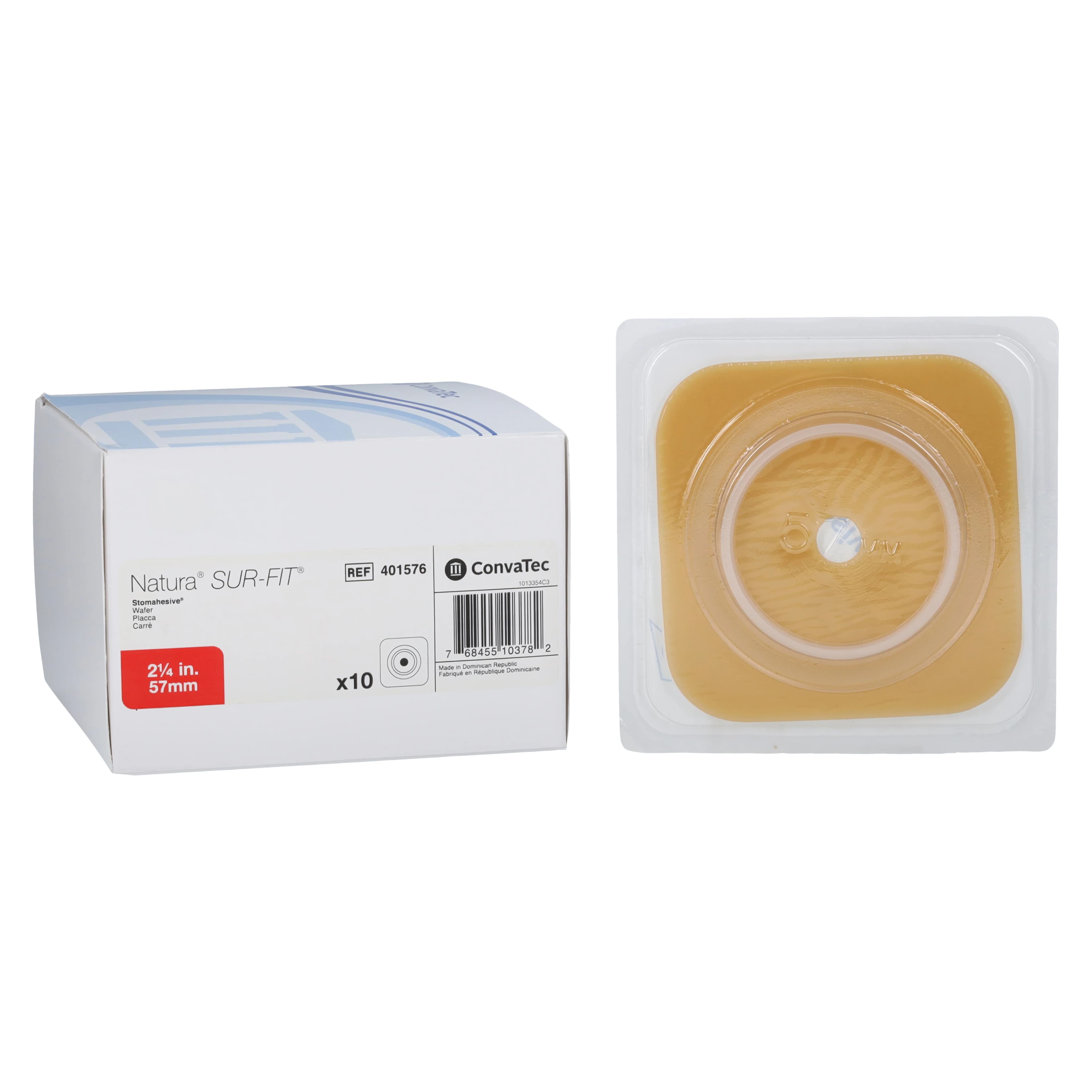 ConvaTec SUR-FIT Natura Stomahesive Skin Barrier, 2-Piece, 4x4" Cut-To-Fit thumbnail 2