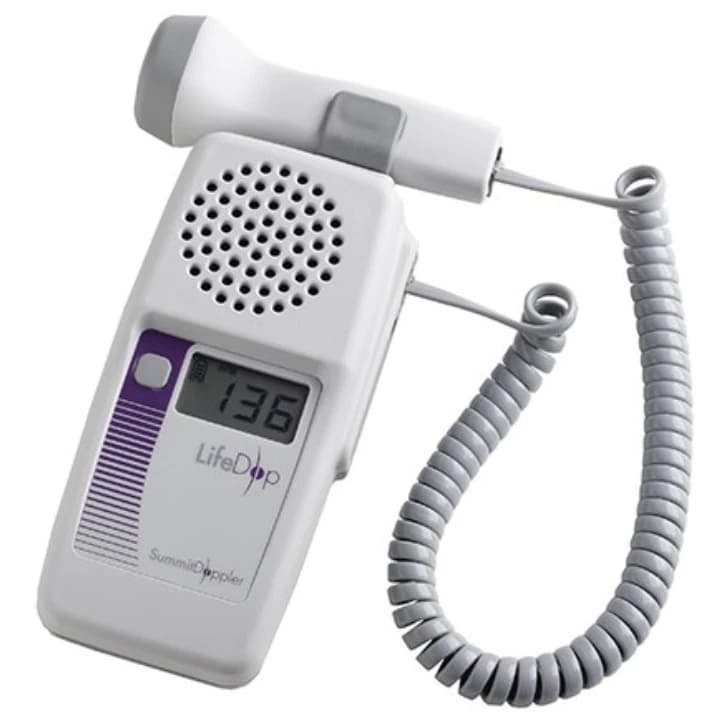 Lifedop Handheld Fetal Doppler with 2MHz Probe, LCD Display, Each - Doppler w/Probe 2MHz f/Fetal - Image 1