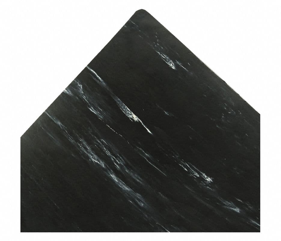 NoTrax Anti-Fatigue Mat, Black Marble Rubber - Mat Anti-Fatigue Notrax Rubber - Image 1