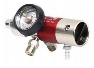 Oxygen Regulator, Rhino, Aluminum/Brass, Each - Regulator O2 Rhino Al/Brass - Image 1