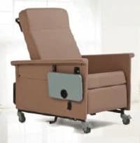 Champion 220 Series Trend Recliner with 1 Table, Vinyl Upholstery, Natural, 275 lb Capacity - Recliner 220Series Trend 1-Tbl - Image 1