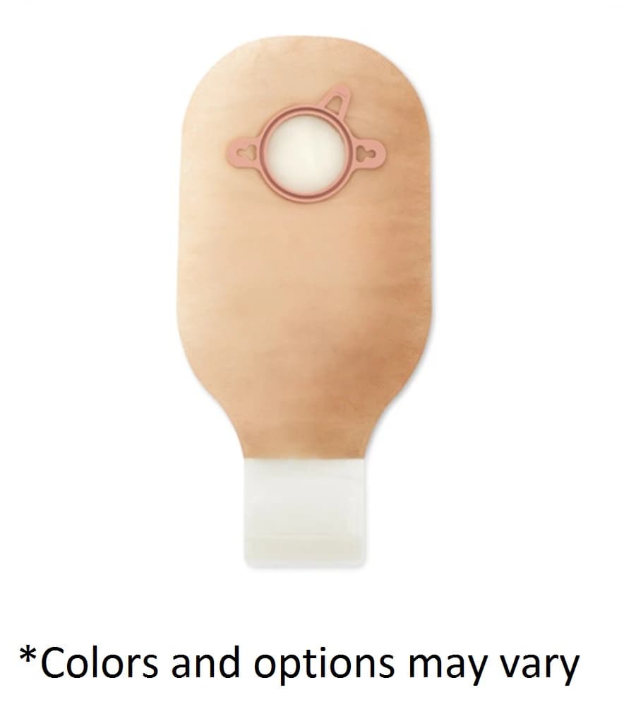 Hollister New Image 2-Piece Drainable Ostomy Pouch, Beige/Red, Standard - Pouch Drain New Image Bge/Red - Image 1