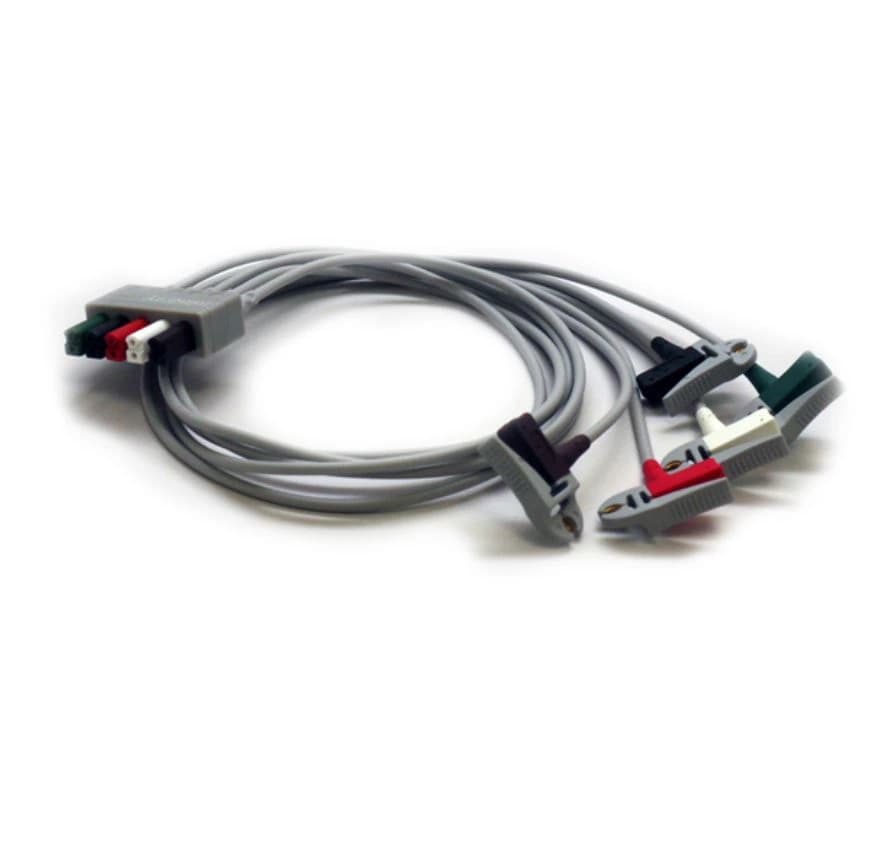 Mindray ECG Leadwire, 5-Lead AHA, Adult/Pediatric, New Clip, Each - ECG Leadwire 5-Lead AHA - Image 1