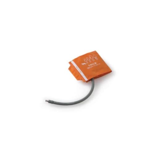 Mindray Child Reusable NIBP Blood Pressure Cuff, 10-19 cm, Orange, Latex-Free, for Datascope Monitor - BP Cuff Child 10-19cm - Image 1