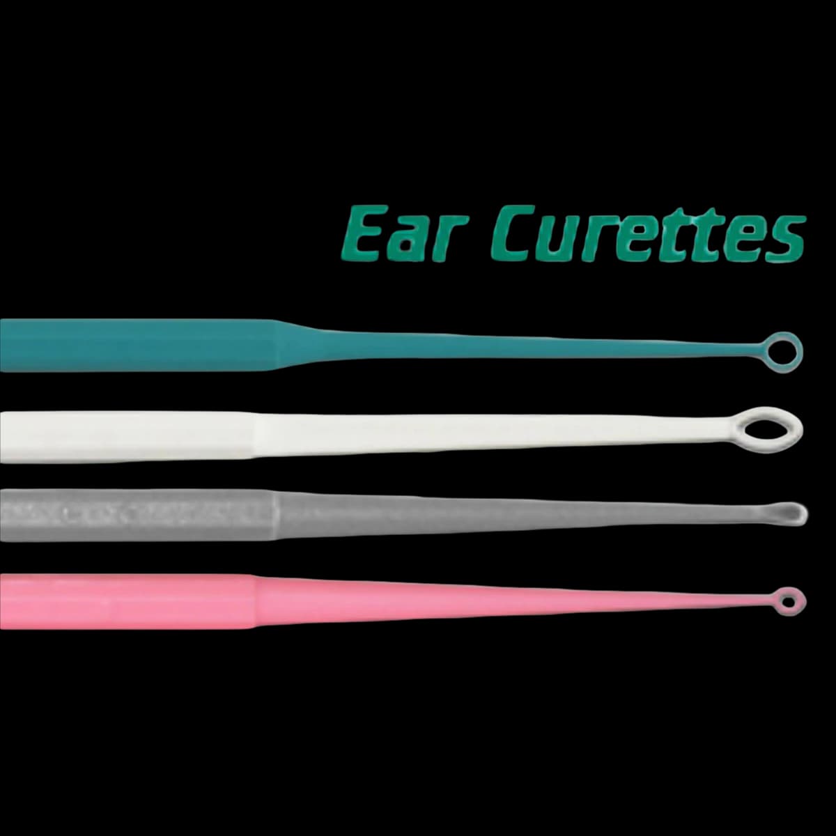 Ear Curette, Round Loop, 3mm, Plastic, Disposable, 50/Box - Ear Curette Round Loop - Image 1