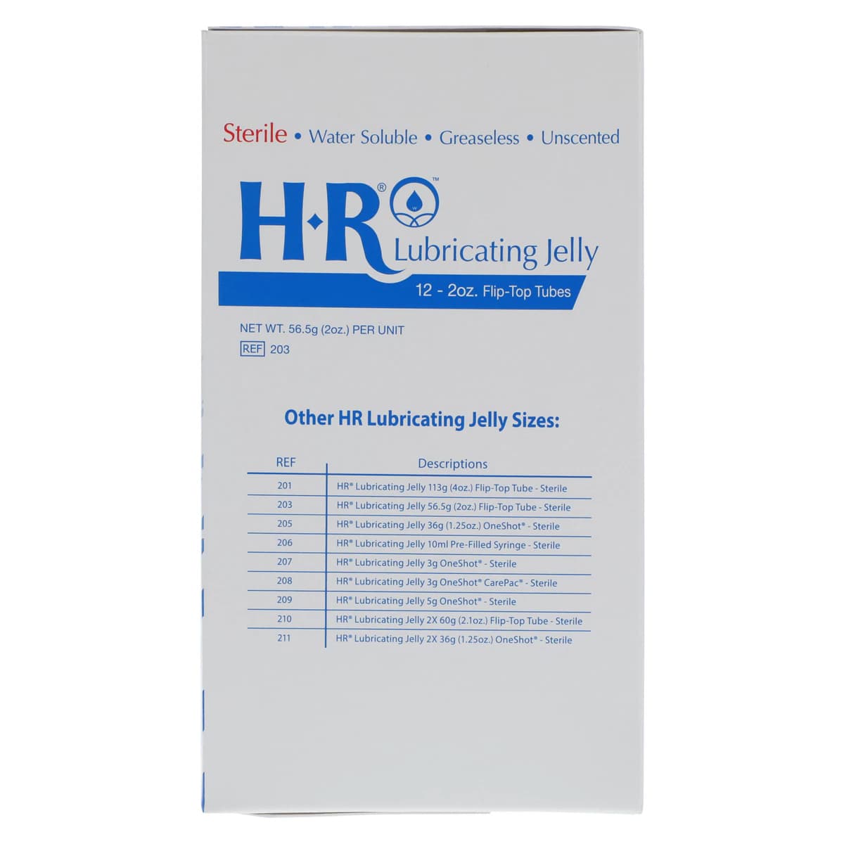 HR Healthcare Lubricating Jelly, 2 oz Flip Top Tube, 12/Box thumbnail 4