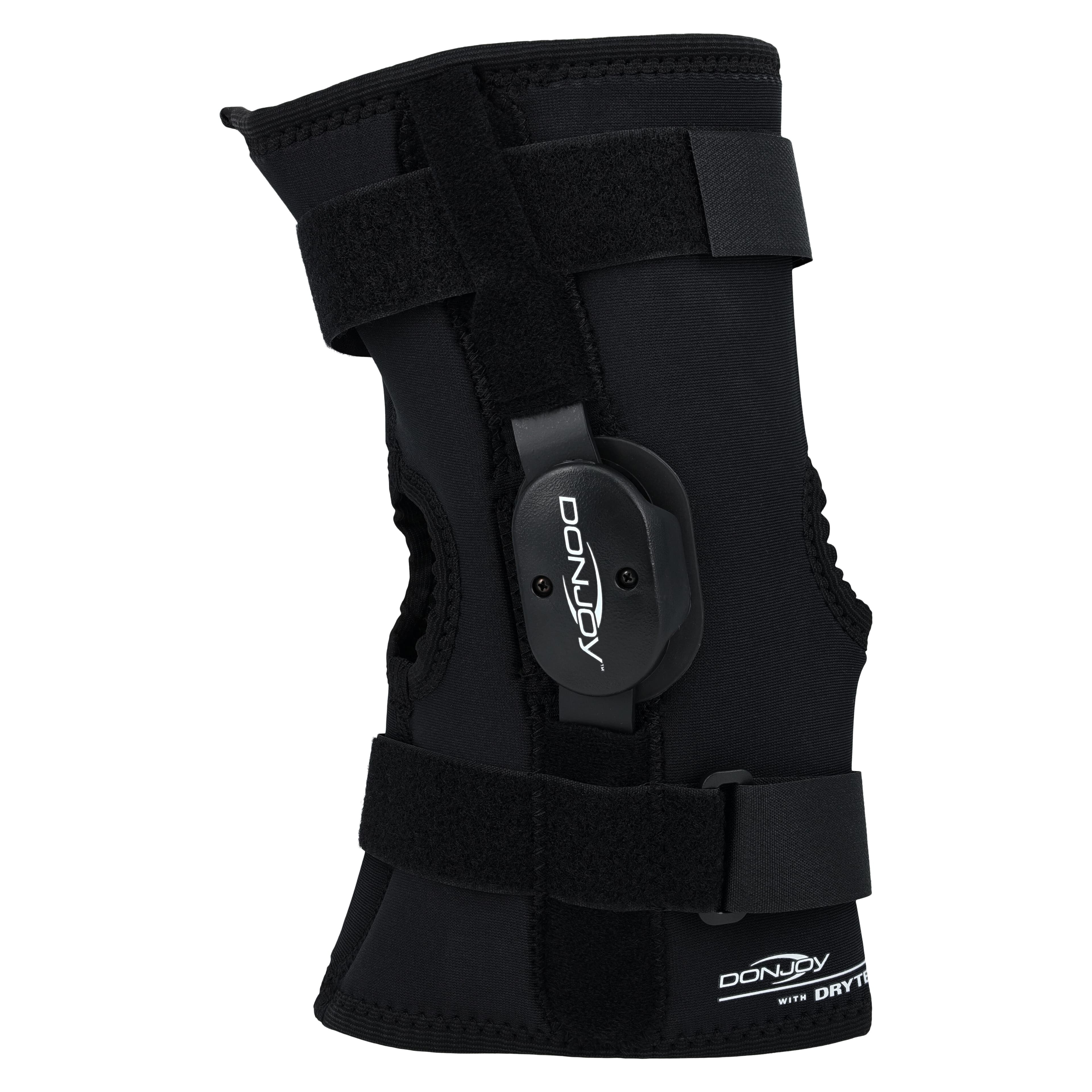 DJO Drytex Wraparound Hinged Knee Brace, Adult Large, 21-23.5" thumbnail 6
