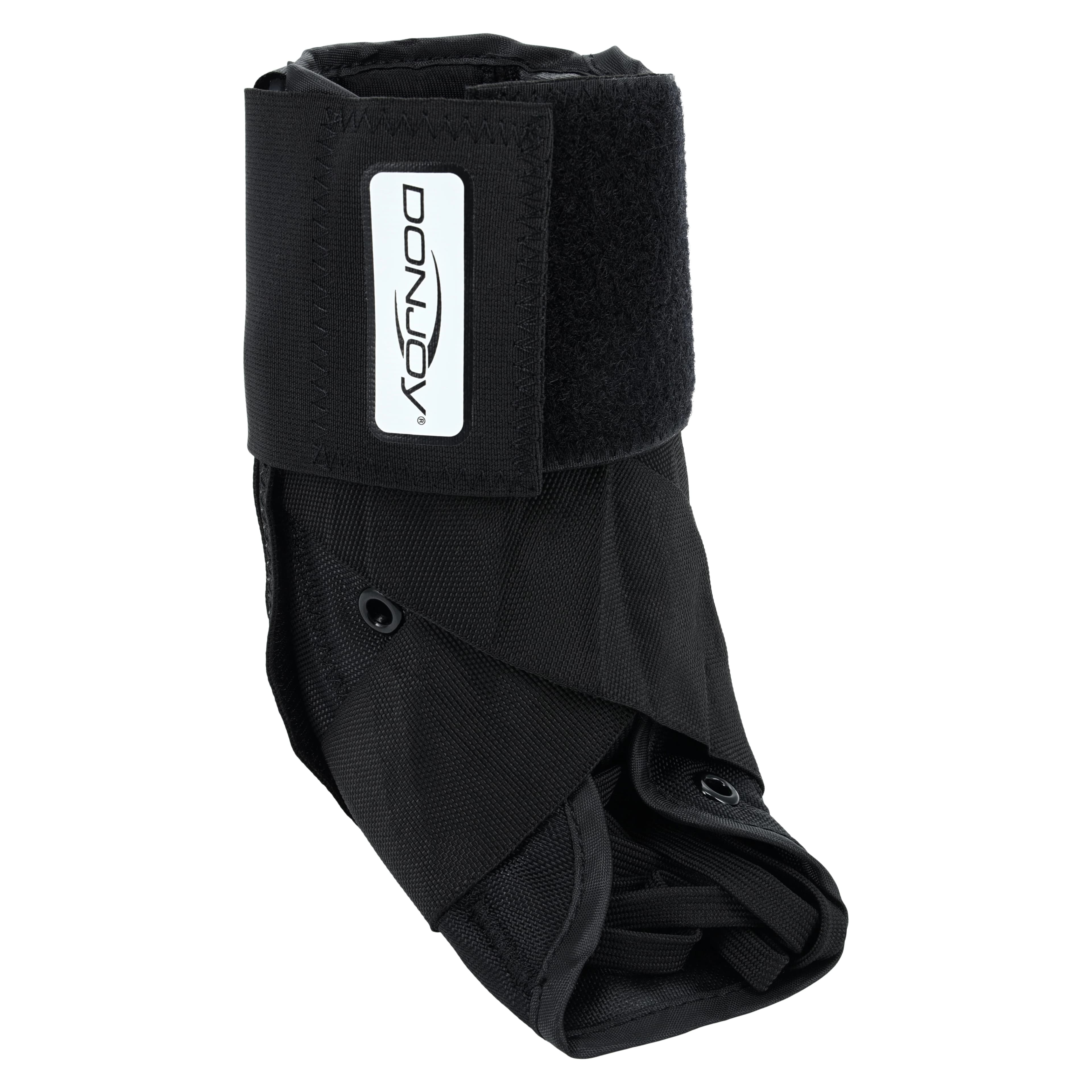 DJO Stabilizing PRO Ankle Brace, Adult, Medium, 800D Nylon, 12-13" - Brace Ankle Stab PRO Black - Image 1