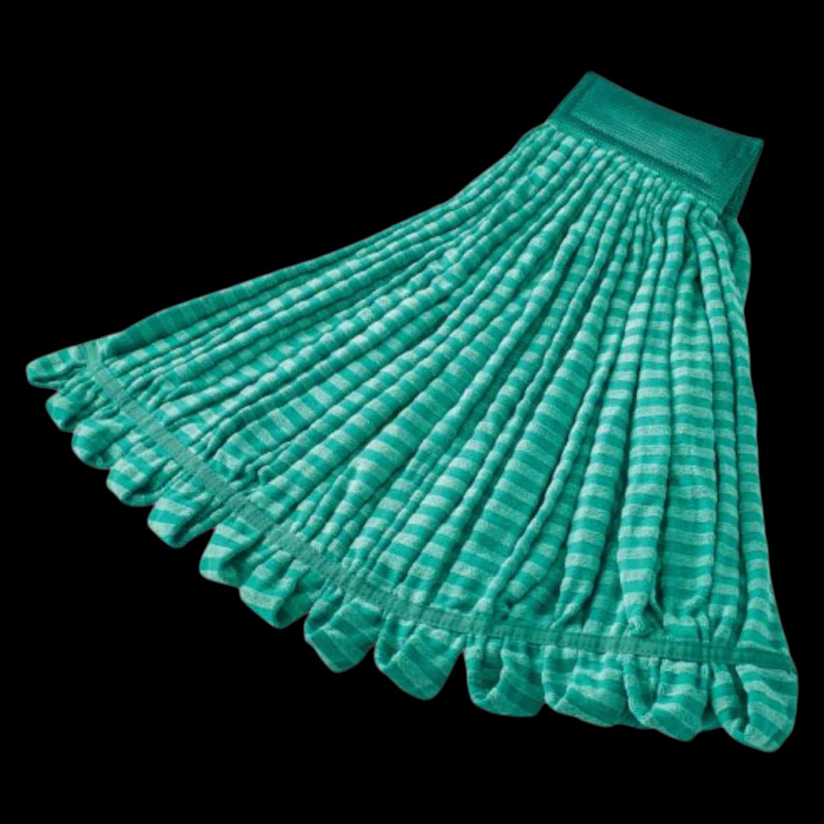 Microfiber Tube Web Mop Head, 5" Web, Large, Green, 6/Case - Mop Microfiber Tube Web Ft 5" - Image 1