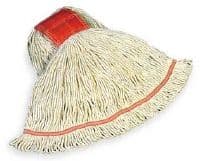 Mop Shrinkless Web Foot 5" Medium White, 6/Case - Mop Shrinkless Web Foot 5" - Image 1