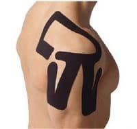 SpiderTech ClinicPac Shoulder Kinesiology Tape, Pre-Cut, Black, Non-Sterile, 10/Box - Tape ClinicPac Shoulder - Image 1