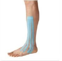 SpiderTech Kinesiology Tape, 100% Cotton/Poly Acrylic, Medium Blue, Non-Sterile, 10/Box - Tape ClinicPac Lymphatic - Image 1