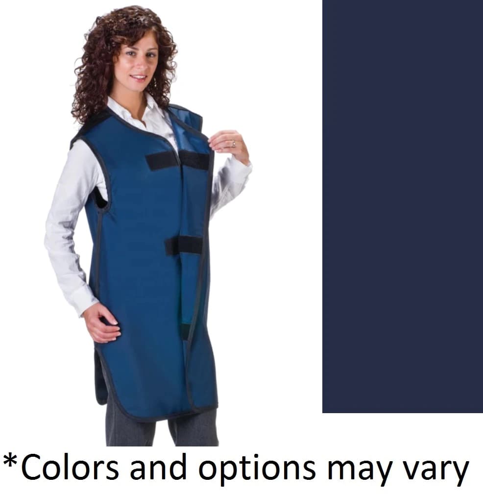 Wolf X-Ray Special Procedure Lead Apron, Female, Navy, 24x38" Front/Back Protection, Each - Apron Special Proc Female Navy - Image 1