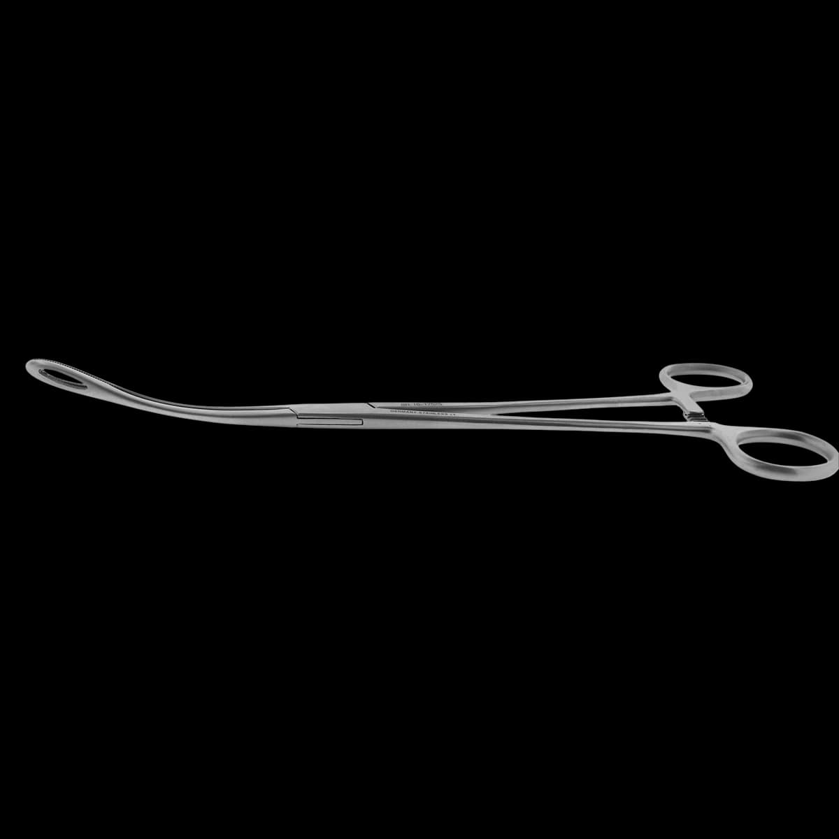 Foerster Sponge Forceps, Curved, 9-1/2" Stainless Steel, Each - Forcep Swab Foerster Curved - Image 1