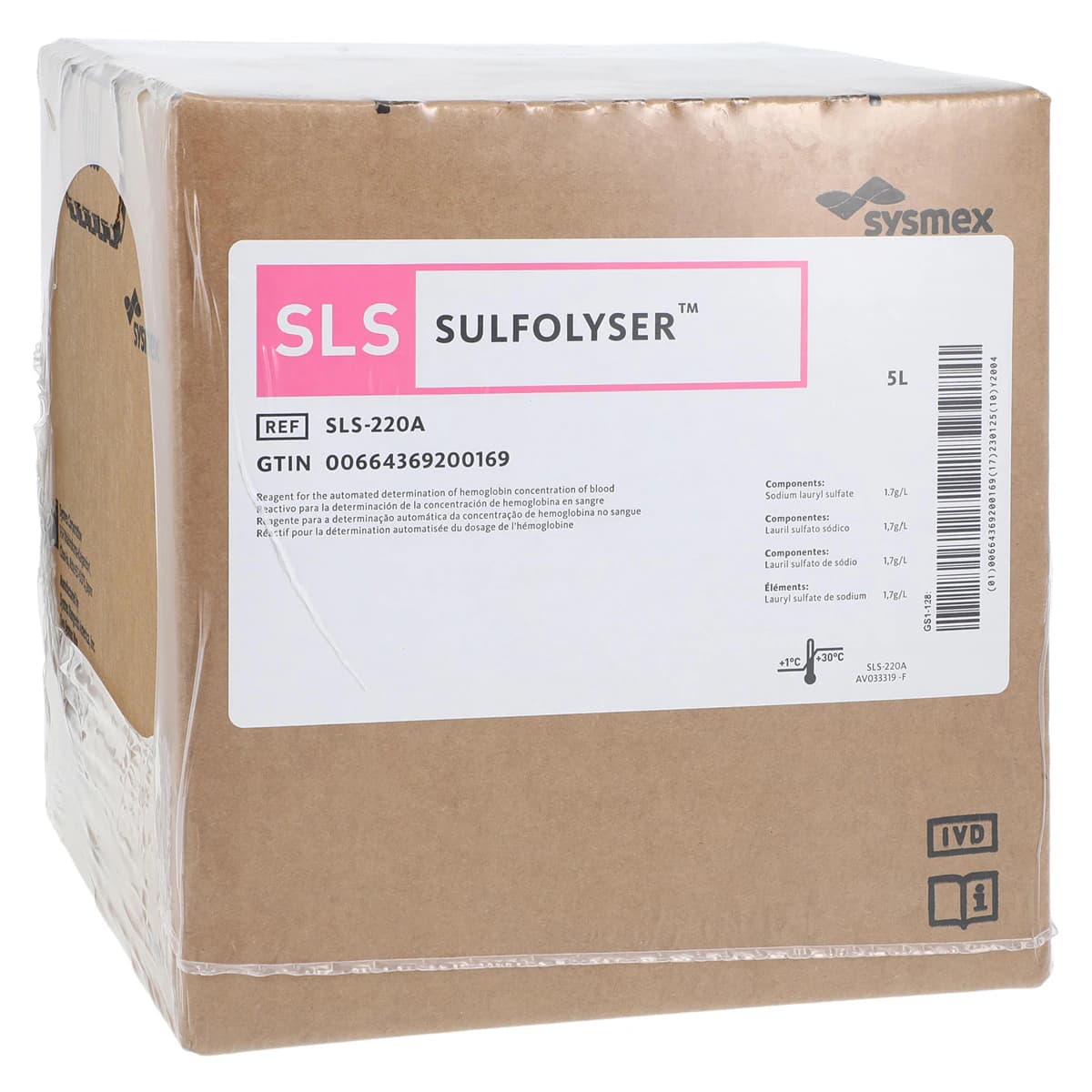 Sulfolyser Hematology Reagent, 5L Bottle, 1/Box - SULFOLYSER - Image 1