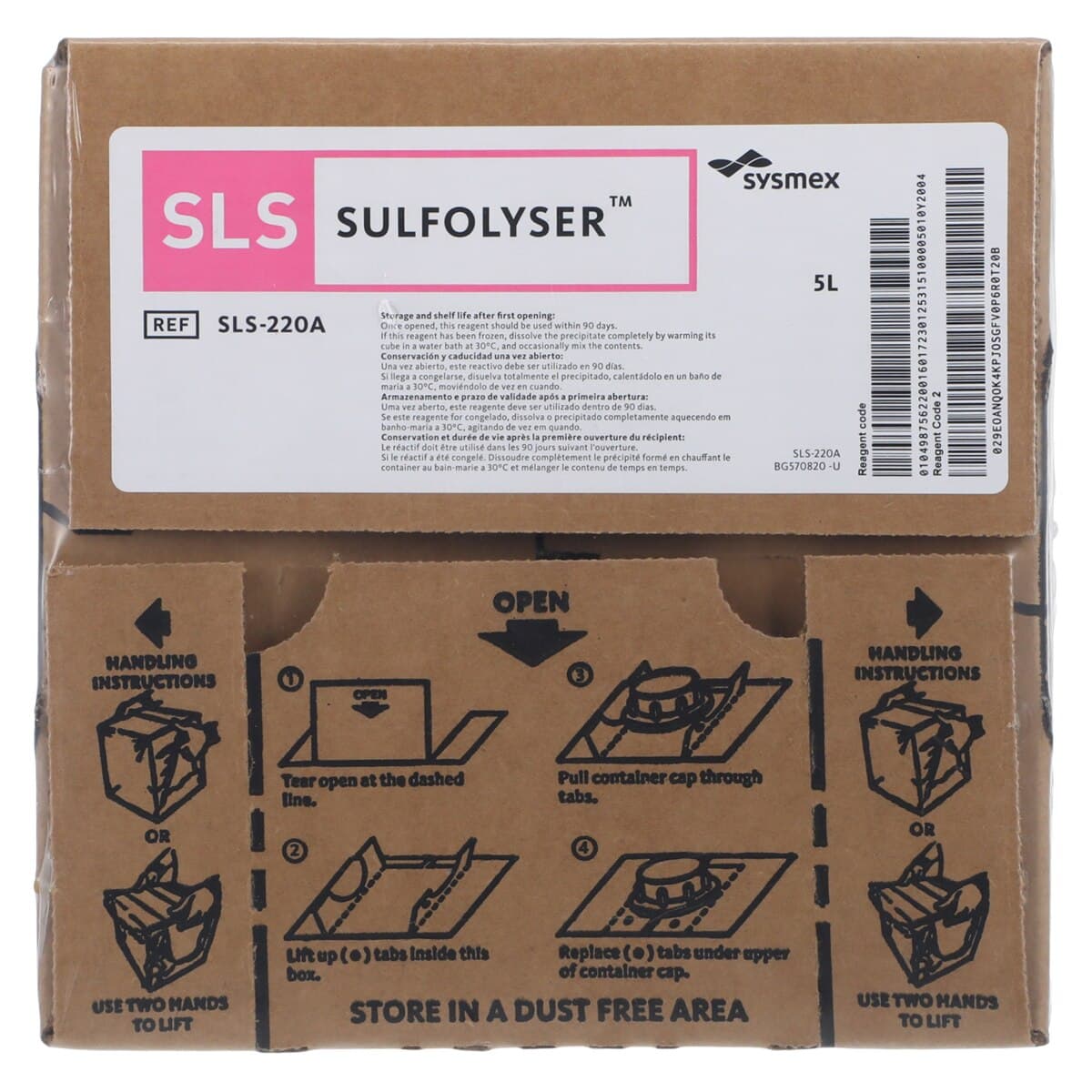 Sulfolyser Hematology Reagent, 5L Bottle, 1/Box thumbnail 2