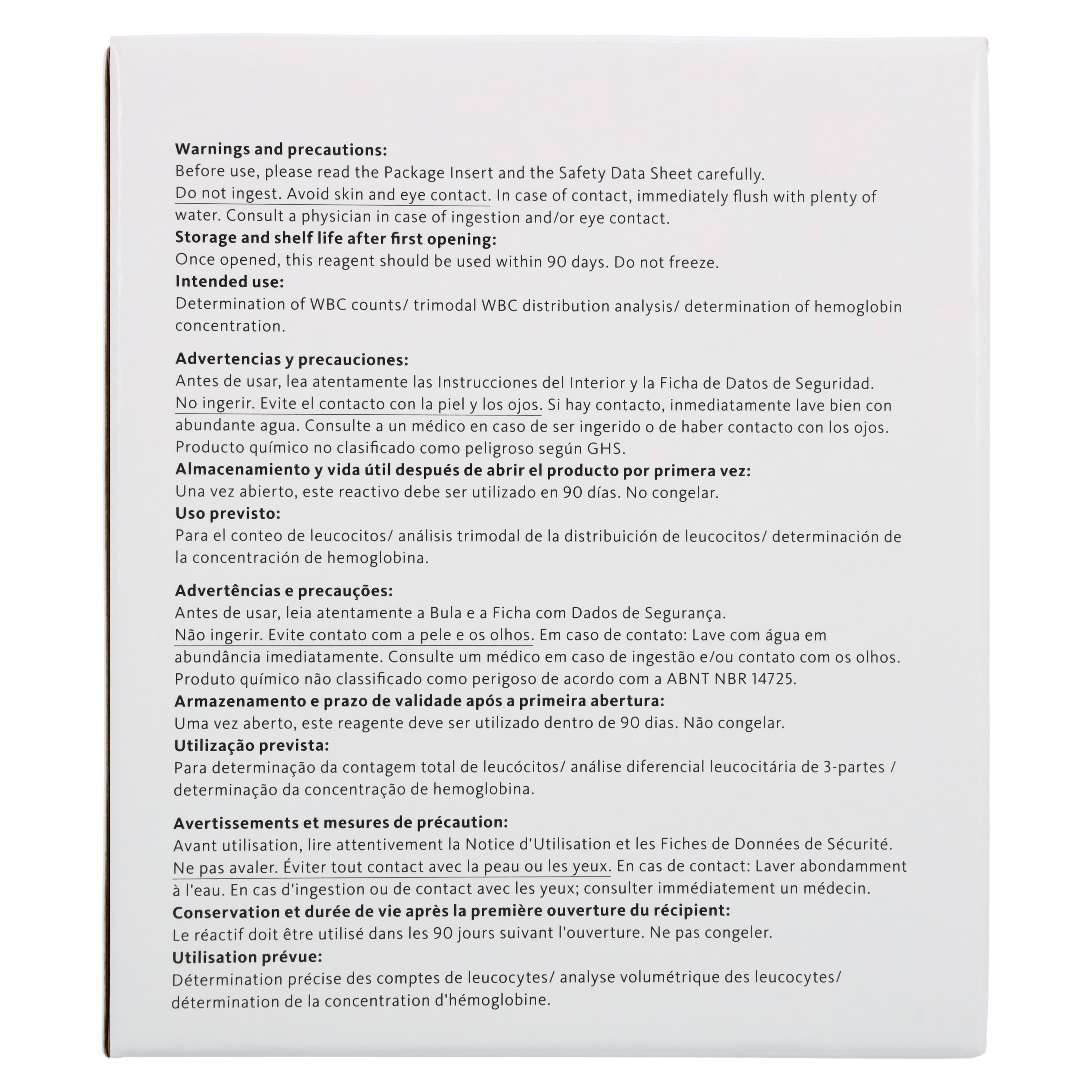 Sysmex pocH-100i Lyse Reagent, 250 mL, 2/Box thumbnail 3
