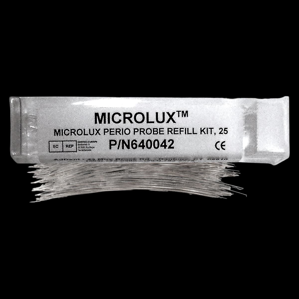 Microlux Perio Probe Fiber Refills, Pack of 25 Disposable Fibers, 01KEZKNKWSBZ567N8NP7PS0AR6 - Microlux Perio Probe Fiber Refills, pack of 25 disposable fibers only. For use - Image 1