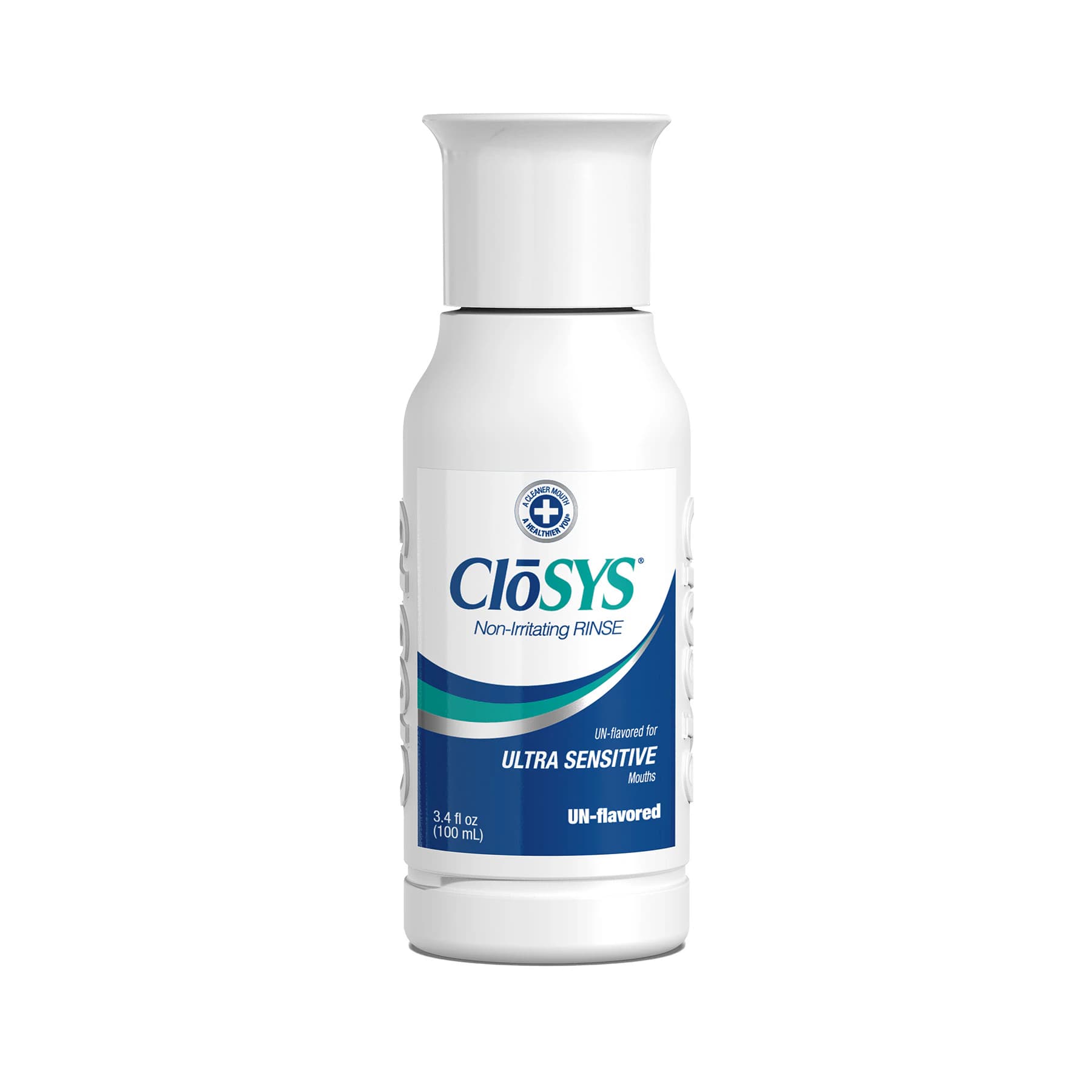CloSYS Ultra Sensitive Oral Health Rinse, Unflavored, Alcohol-Free, 3.4 oz Bottle, 48/Case - CloSYS Ultra Sensitive Oral Health Rinse 3.4 oz - Image 1