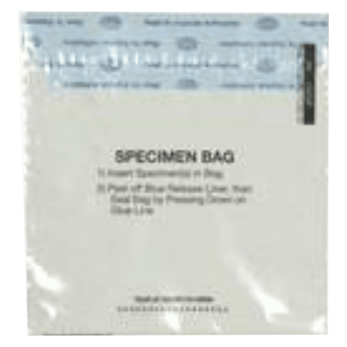 Speci-Gard Specimen Transport Bag, 6x6", Clear, Press & Close with 2-Wall Pocket, 2000/Case - Specimen Bag 1 Pocket Adhesiv - Image 1