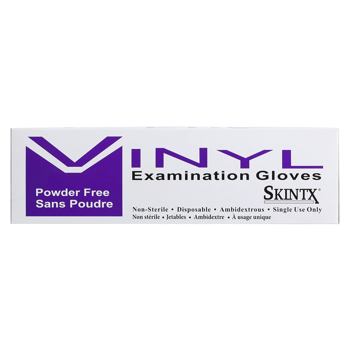SkinTX Vinyl Exam Gloves, Powder Free, Non-Sterile, Medium, White thumbnail 5