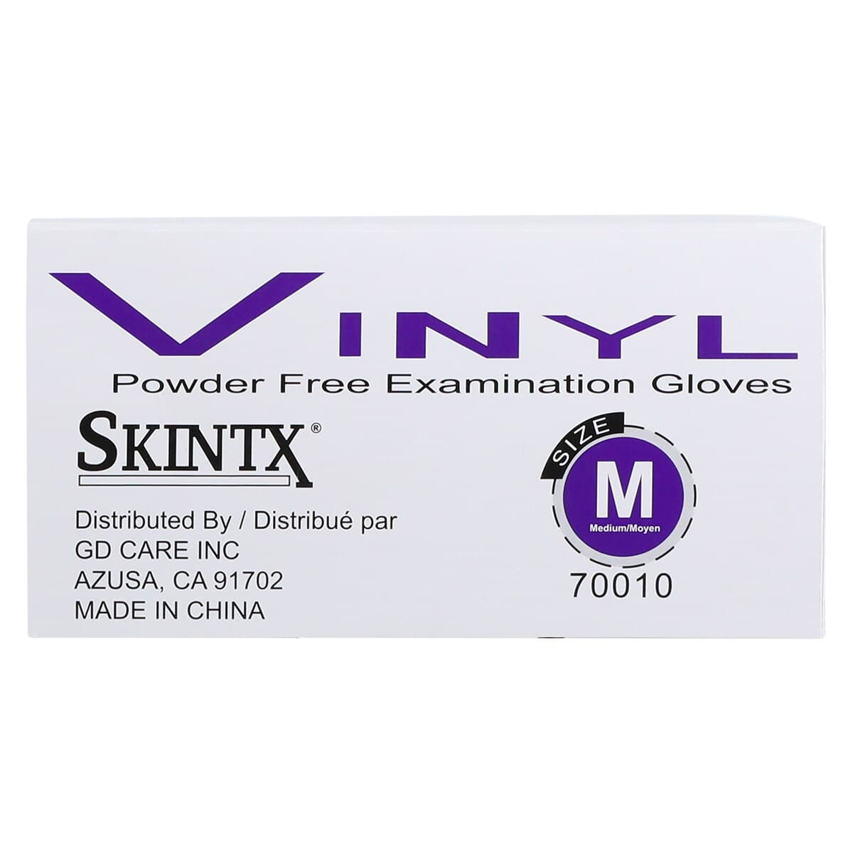 SkinTX Vinyl Exam Gloves, Powder Free, Non-Sterile, Medium, White thumbnail 6