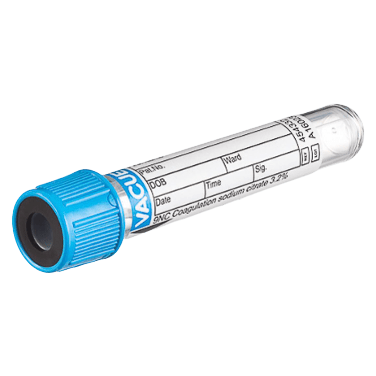 Greiner Bio-One Vacuette Venous Blood Collection Tube, 3.15 mL, Sodium Citrate 3.2%, Light Blue/Black Cap, 50/Box, 454332 - Tube Blood Col SodCitrate 3.2% - Image 1
