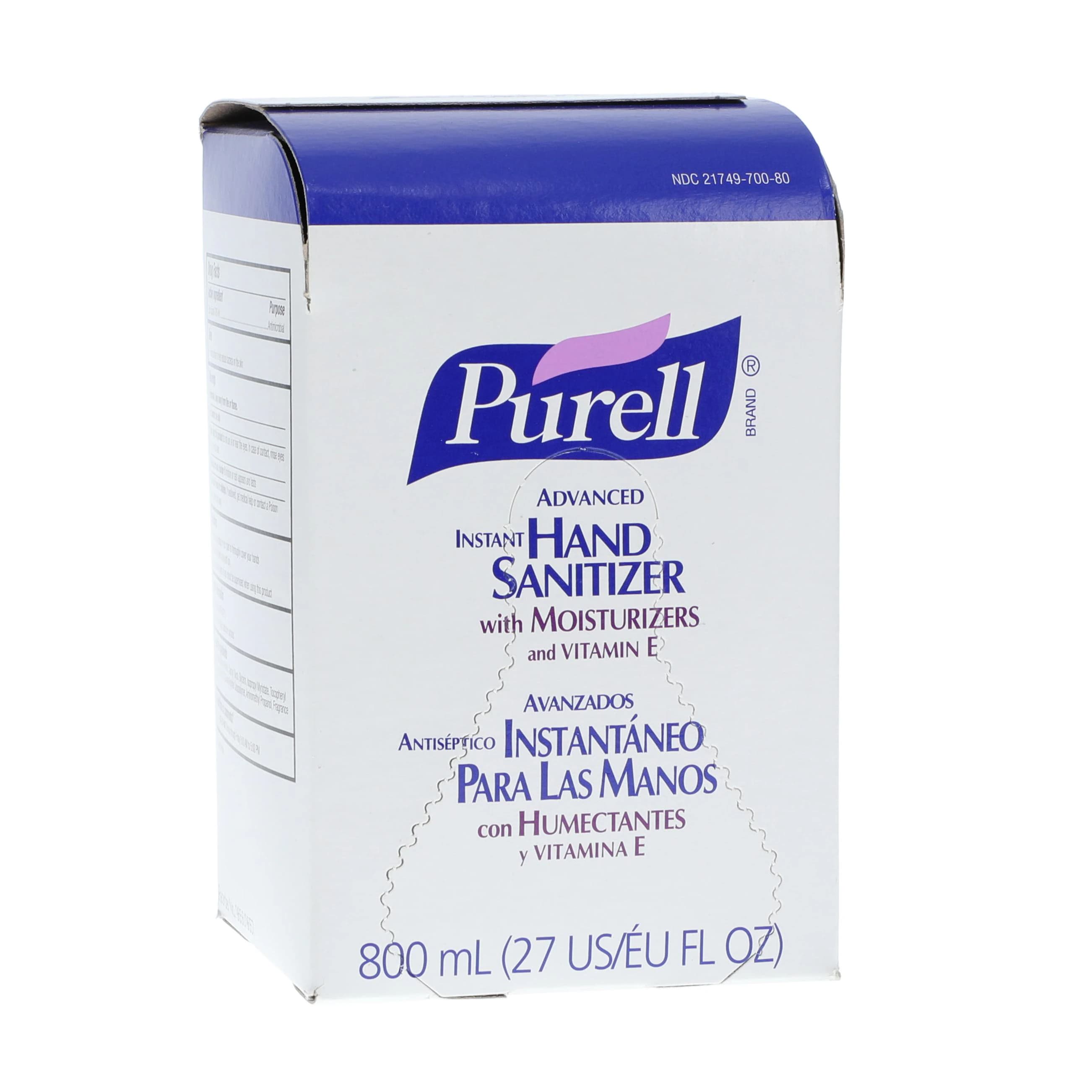 PURELL Advanced Hand Sanitizer Gel, 800 ml Refill, 62% Ethyl Alcohol, 9657-12 - PURELL Advanced Hand Sanitizer Gel - Image 1