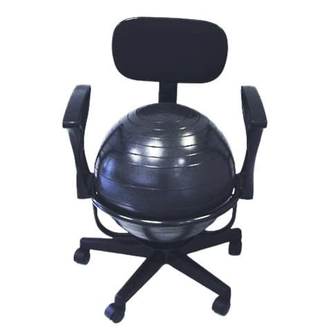 CanDo Stabilizer Ball Chair, 5cm, Black - Chair Stabilizer Ball 5cm Mbl - Image 1