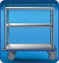 Mac Medical Open Case Cart, Stainless Steel with Composite Casters - Cart Open Case SS w/Cmpst Cstr - Image 1
