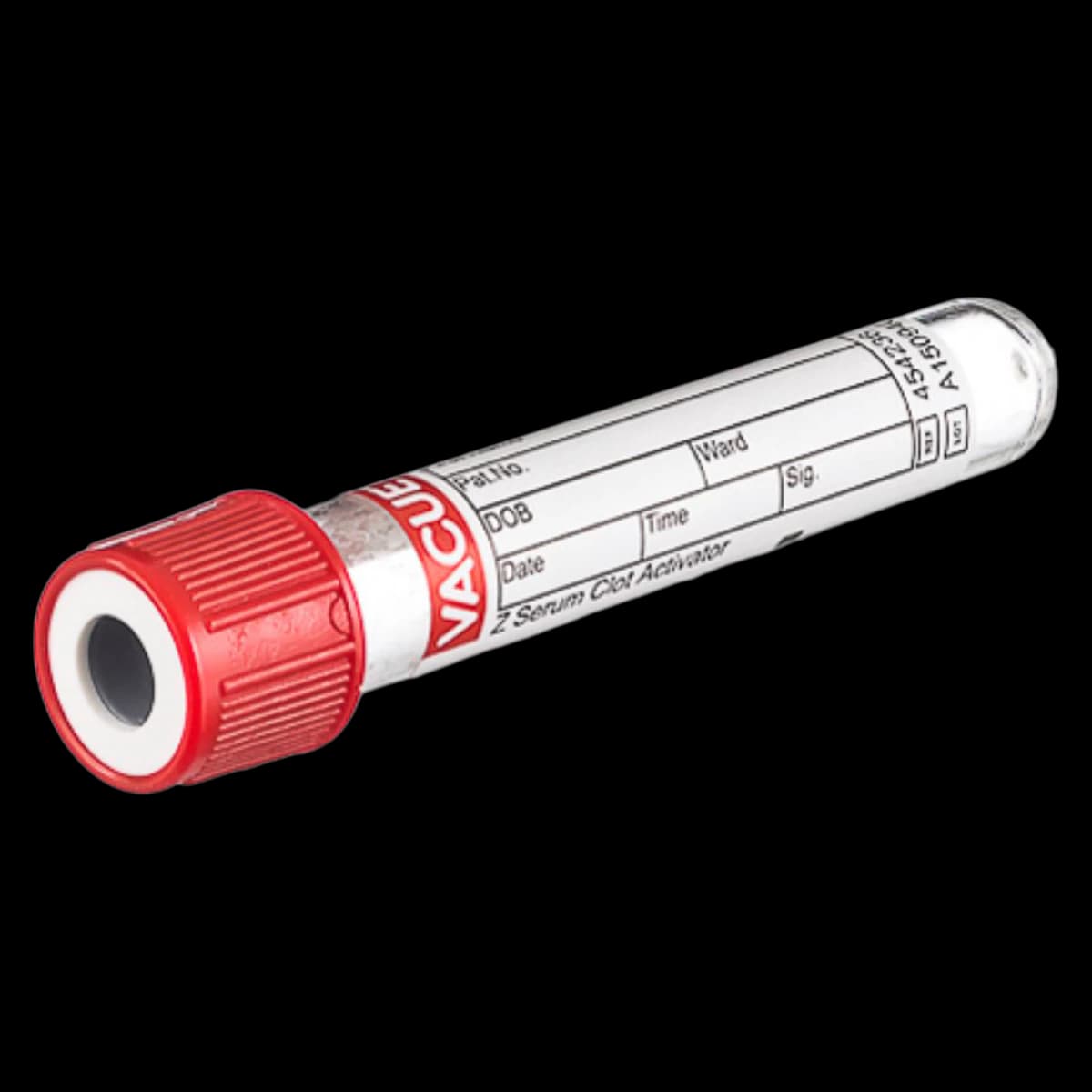 Greiner Bio-One Vacuette Venous Blood Collection Tube, Red/White, 2mL, Pull Cap, Sterile, Polypropylene, 50/Pk, 1200/Case - Tube BC Vacuette Z-Ser Red - Image 1