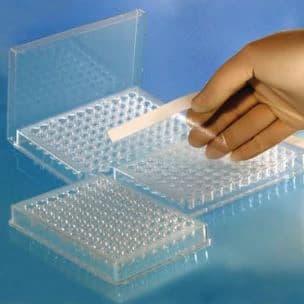 EZ-Seal Sealing Film for 96-Well Plates, 2x4x1", 100/Box - Film Sl EZ-Seal f/96Well Plate - Image 1