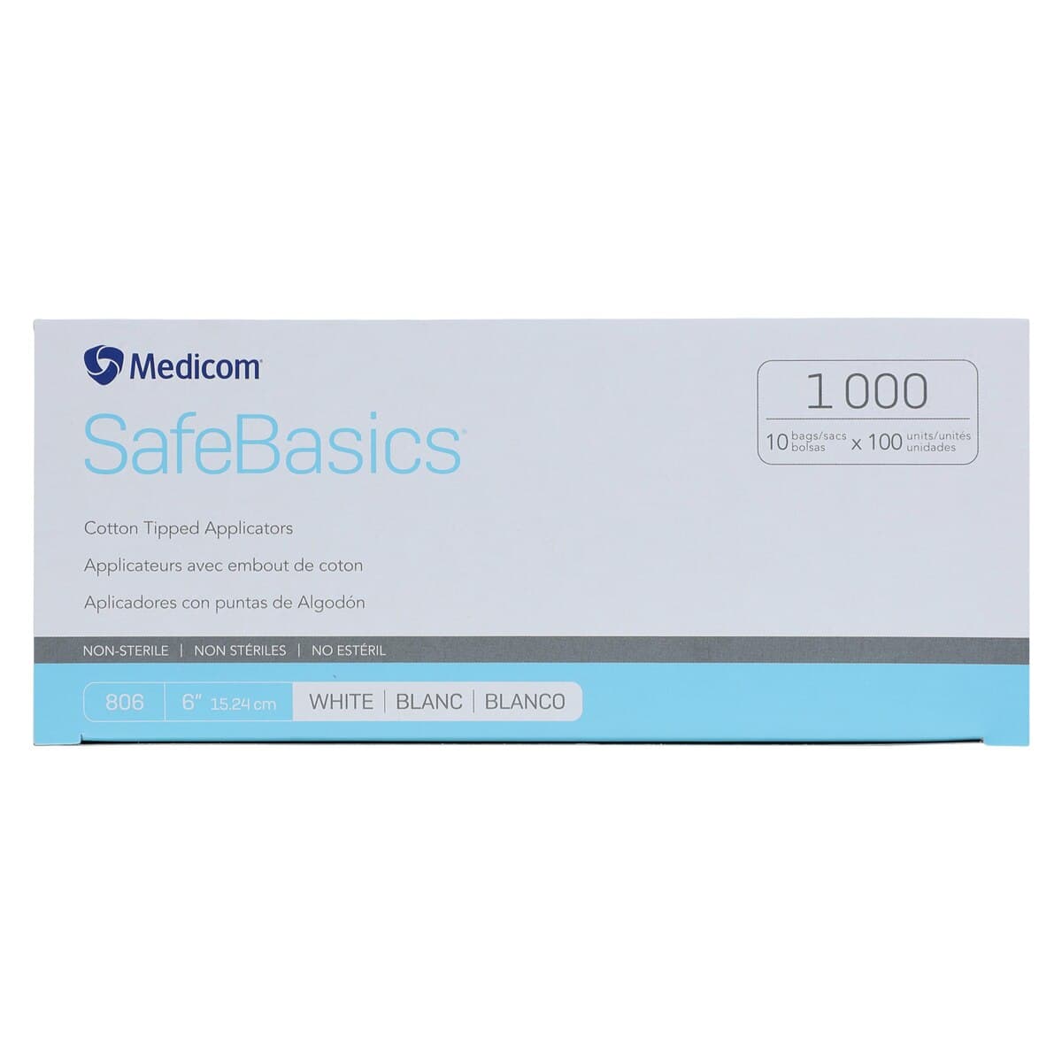 SafeBasics Cotton-Tipped Applicators, Wood Shaft, Non-Sterile, 6 in, 10000/Case thumbnail 5