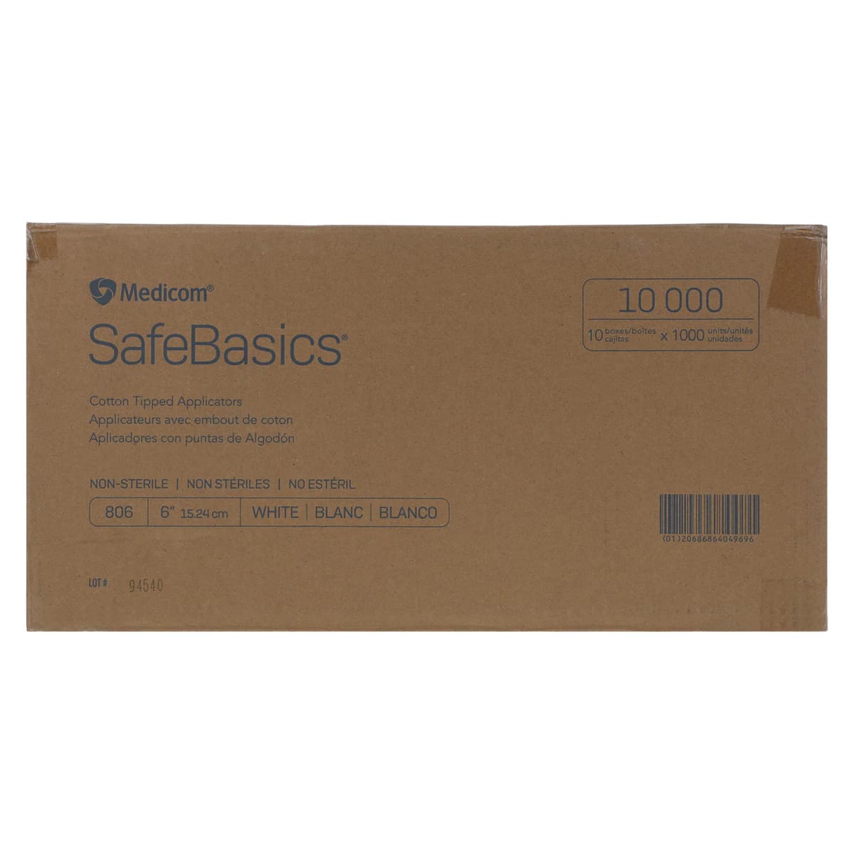 SafeBasics Cotton-Tipped Applicators, Wood Shaft, Non-Sterile, 6 in, 10000/Case thumbnail 6