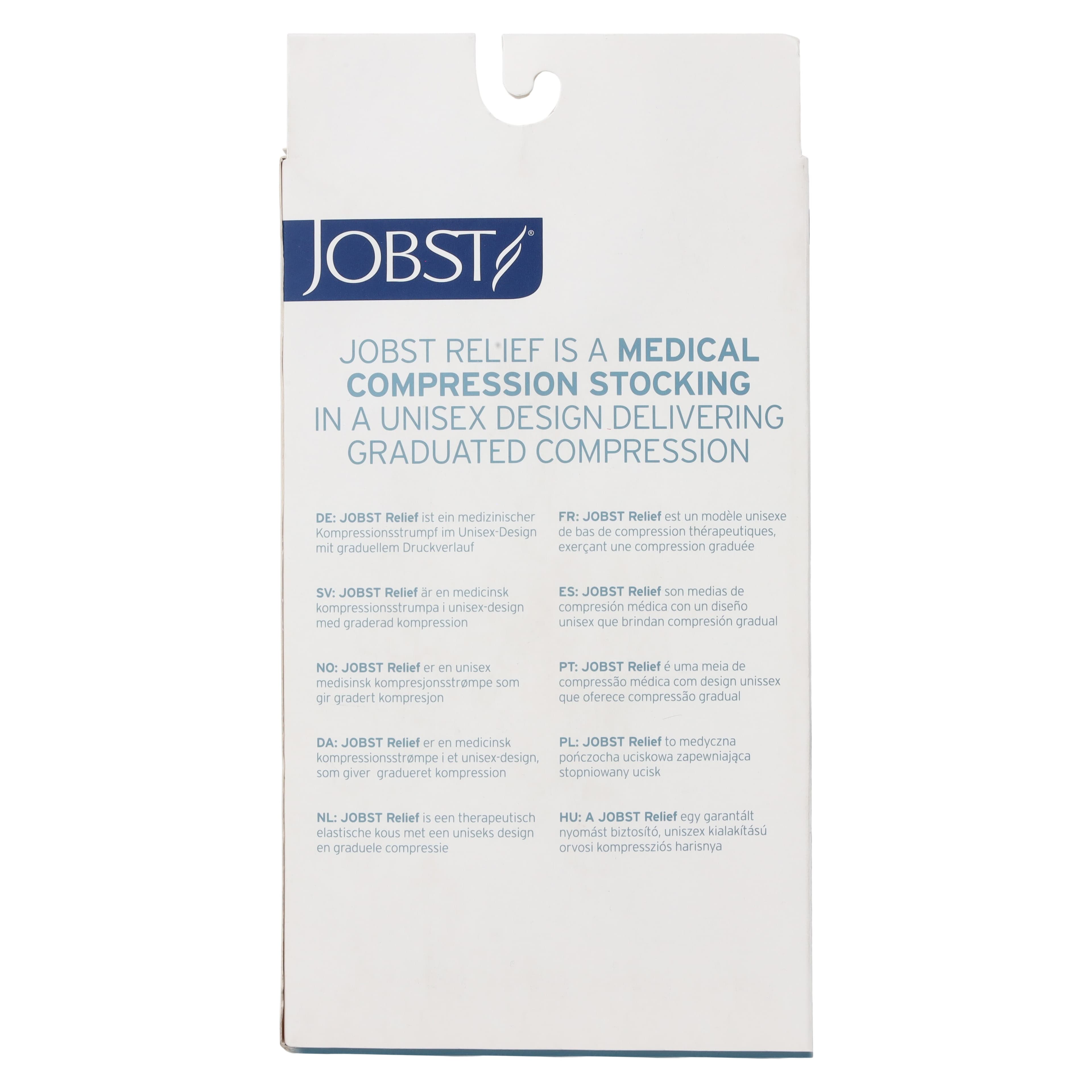 Jobst Relief Compression Stocking, Thigh High, Open Toe, Beige, 30-40 mmHg, Medium thumbnail 4