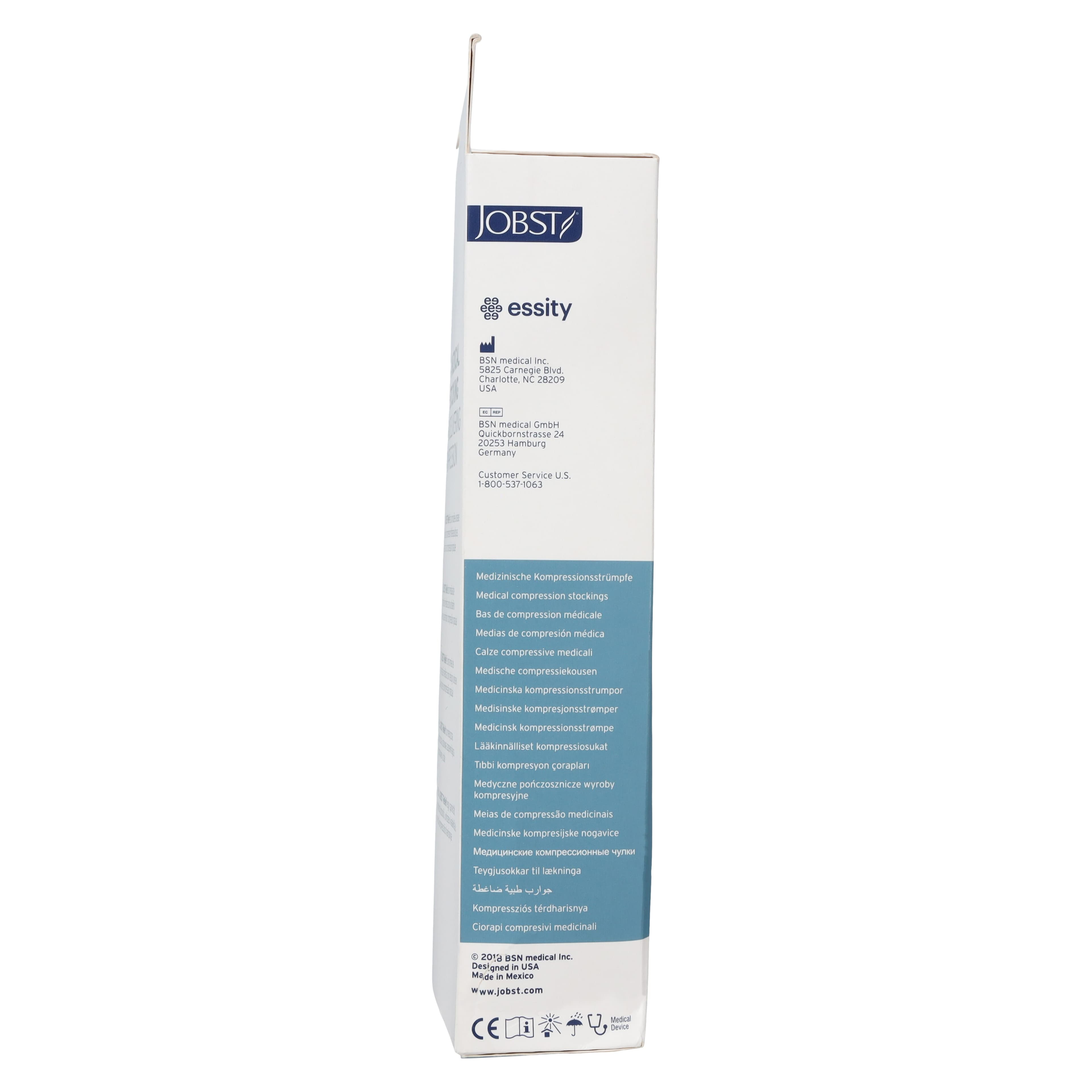Jobst Relief Compression Stocking, Thigh High, Open Toe, Beige, 30-40 mmHg, Medium thumbnail 5